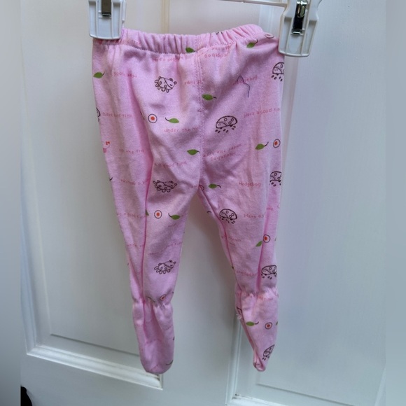 NWOT 0-3M Girls Pink One Piece Pants with Footiez - Picture 1 of 3